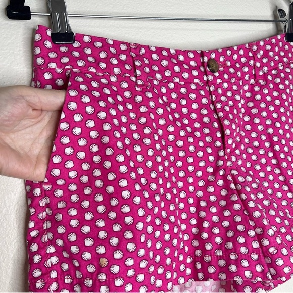 Old Navy Pink & White Seashell Print 100% Cotton Shorts Sz 2 - Picture 5 of 11